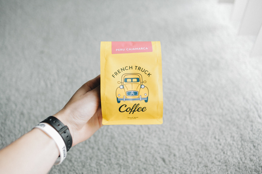 An image of a 12 oz bag of coffee