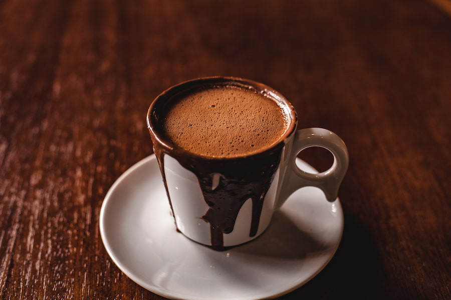 A cup of one of the best chocolate coffee