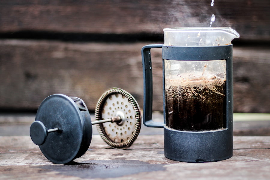 An image of a French press
