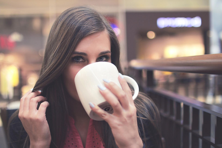 An image of person enjoying coffee