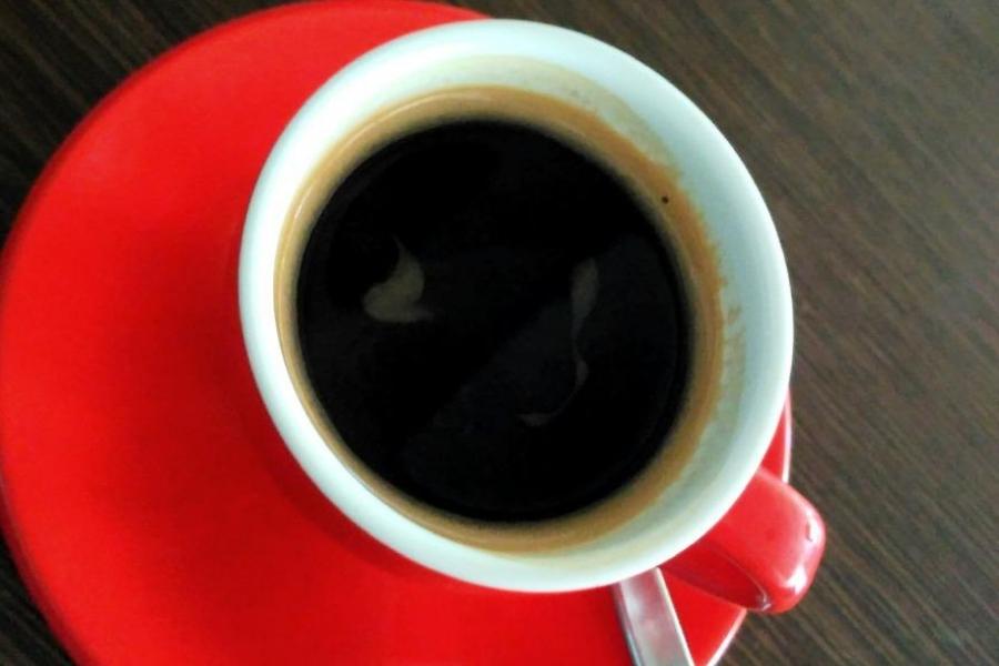 A close-up image of Americano coffee