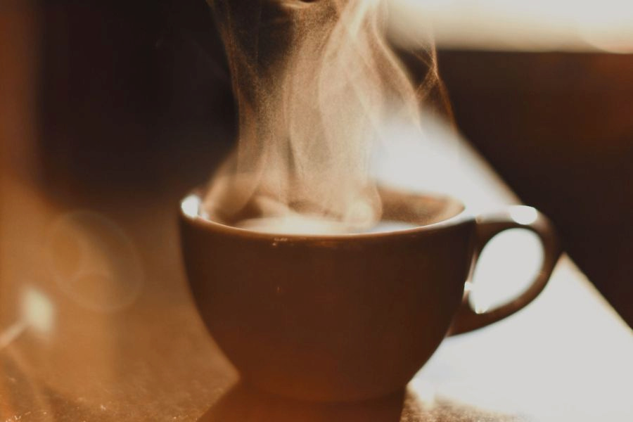 An image of hot coffee in a mug