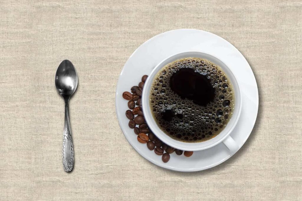An image of black coffee