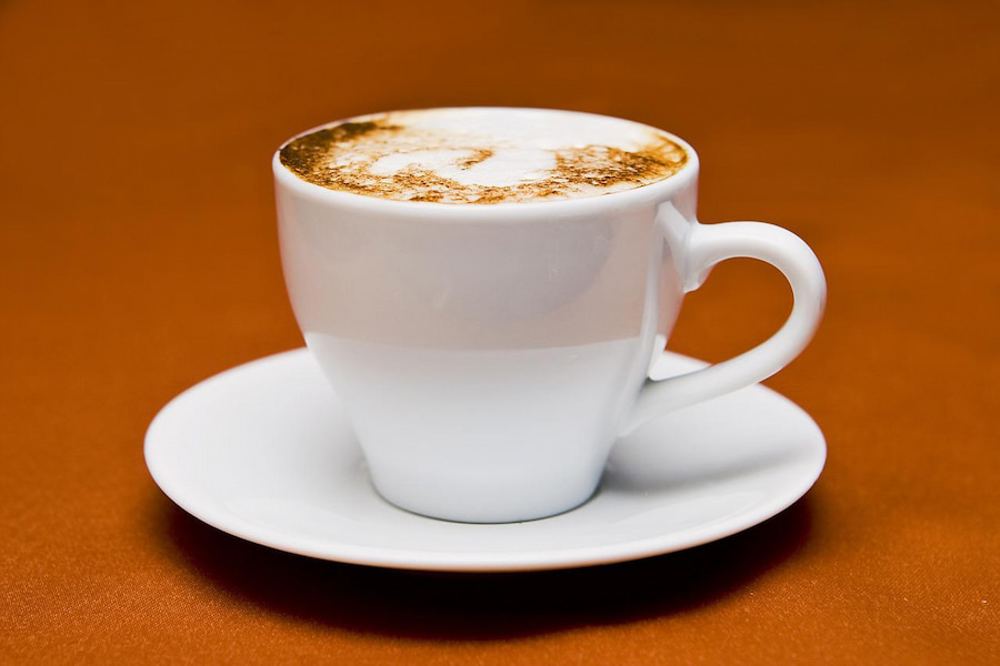 An image of a cup of cappuccino